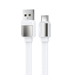 Premium Flat Metal-Tipped Cable with Bold Dot Pattern
