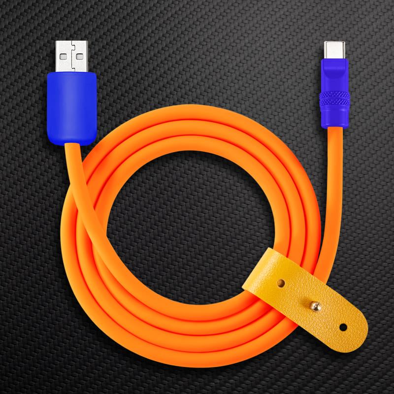 240W Contrast Color Silicone Fast Charging Cable