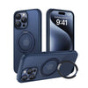 360° Rotatable Stand Magnetic Frosted Phone Case - Blue