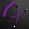 "Chubby Mood" Silicone Braided Fast Charging Cable #999 - Purple