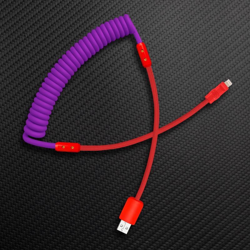 "Chubby Mood" Silicone Braided Fast Charging Cable #711