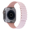 "Contrast Bamboo" Silicone Magnetic Band for Apple Watch - Pink+Gray