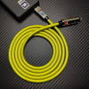 "Dynamic Chubby" 240W 4-In-1 RGB Charging Cable with Zinc Alloy Connectors - Yellow