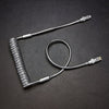 "Glitter Chubby" Handmade Spring Cable - Silver
