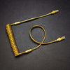 "Glitter Chubby" Handmade Spring Cable - Gold