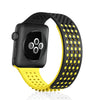 Multicolor Hole Silicone Breathable Watch Band For Apple Watch - Z24