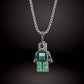DIY Rainbow Robot Necklace