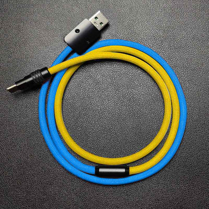 "ColorWeave Chubby" Vibrant Dual-Tone 100W Fast Charge Cable