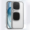 Cool Sunglasses Transparent  Invisible Stand iPhone Case - Lens Fully Covered - Gray