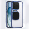 Cool Sunglasses Transparent  Invisible Stand iPhone Case - Lens Fully Covered - Blue