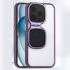 Cool Sunglasses Transparent  Invisible Stand iPhone Case - Lens Fully Covered - Purple