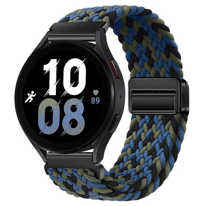 20mm & 22mm Rainbow Nylon Woven Magnetic Watch Strap for Samsung/Garmin/Fossil/Others