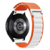 18mm & 20mm & 22mm Alpine Color Blocking Nylon Webbing for Samsung/Garmin/Fossil/Others - Orange & White