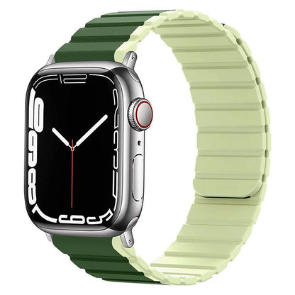 "Sport Two-Tone" Magnetic Silicone Apple Watch Strap