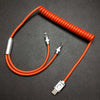 "Chubby" 2 In 1 Charge Cable - Orange